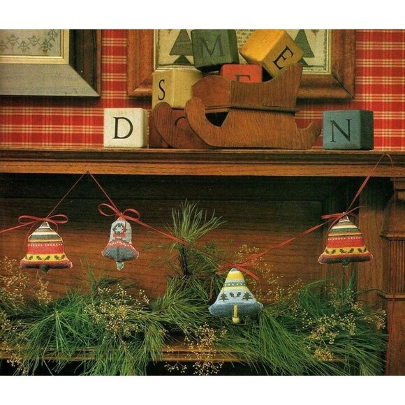 Country Stitch Magazine 1990 Premier Issue Cross Stitch Patterns Christmas - Picture 8 of 10